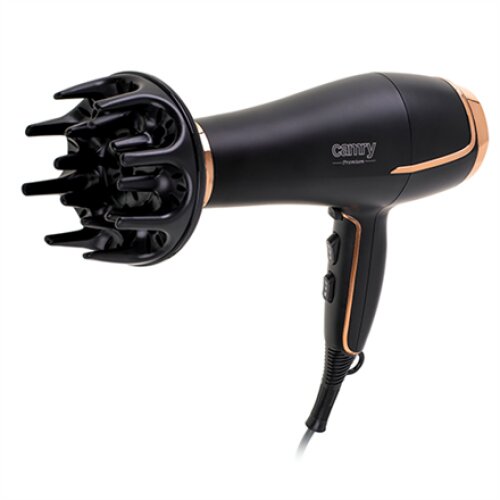 Camry , Hair Dryer , CR 2255 , 2200 W , Number of temperature settings 3 , Diffuser nozzle , Black