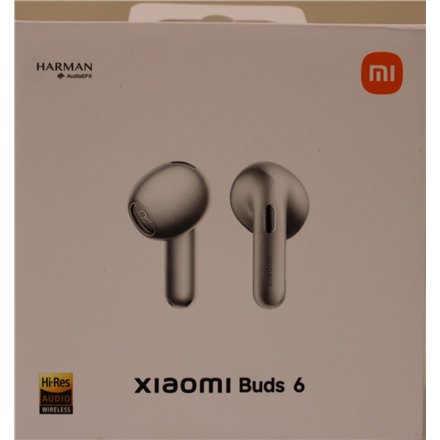 SALE OUT. Xiaomi Buds 6, Titan Gray , SALE OUT. , Xiaomi Buds 6 , Bluetooth , Semi‑in‑ear , Microphone , Titan Gray , Noise canceling , DEMO , Warranty 24 month(s)