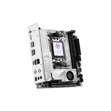 MSI MPG B850I EDGE TI WIFI , Processor family AMD B850 , Processor socket AM5 , DDR5 , Supported hard disk drive interfaces SATA, M.2 , Number of SATA connectors 2