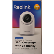 SALE OUT. Reolink E321 Smart Indoor Cam Wi-Fi PT, White , Reolink Camera , E Series E321 , 24 month(s) , Tabletop , 3 MP , 4mm/F2.0 , MicroSD up to 512GB , DAMAGED PACKAGING