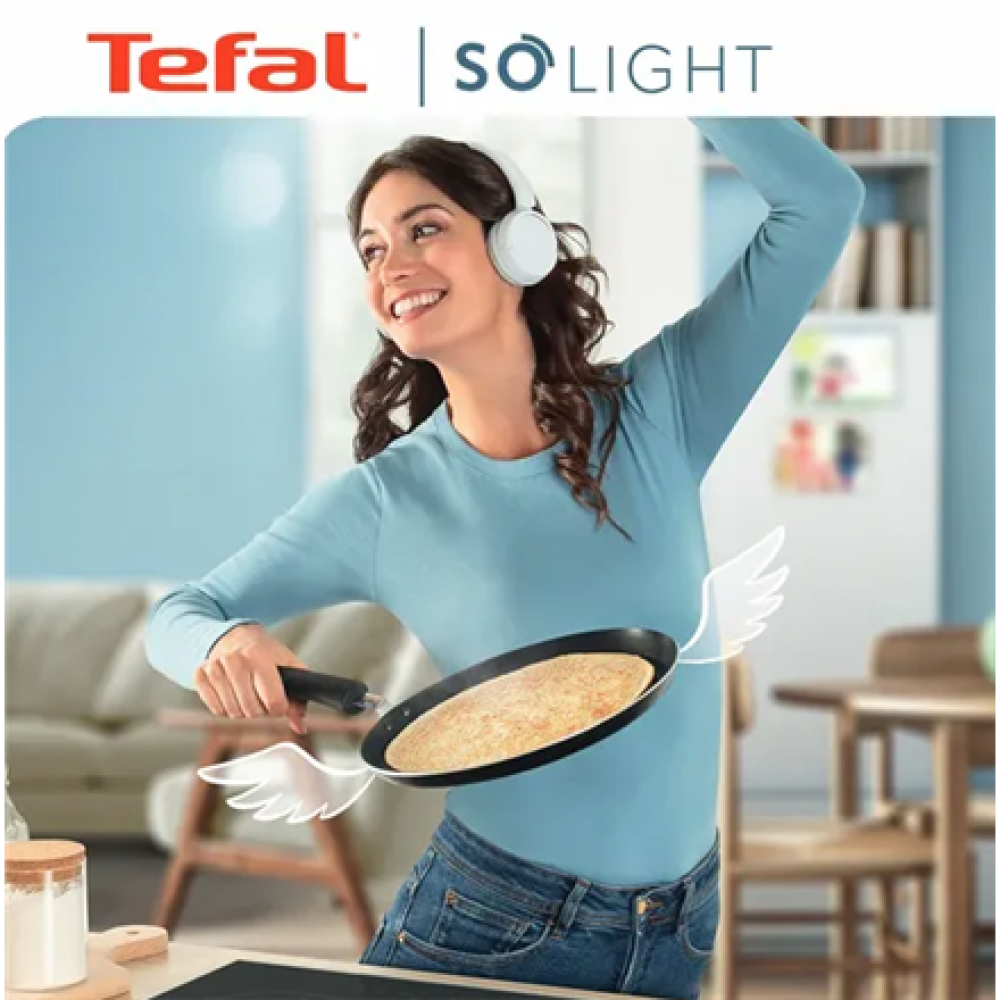TEFAL Pan , H0563842 , Frying , Diameter 28 cm , Suitable for induction hob , Fixed handle , Black