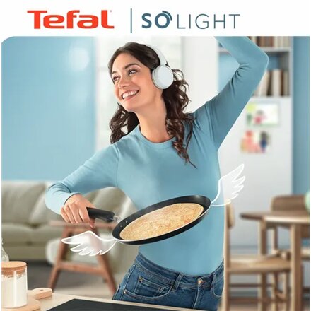 TEFAL Pan , H0563842 , Frying , Diameter 25 cm , Suitable for induction hob , Fixed handle , Black