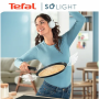 TEFAL Pan , H0563842 , Frying , Diameter 28 cm , Suitable for induction hob , Fixed handle , Black