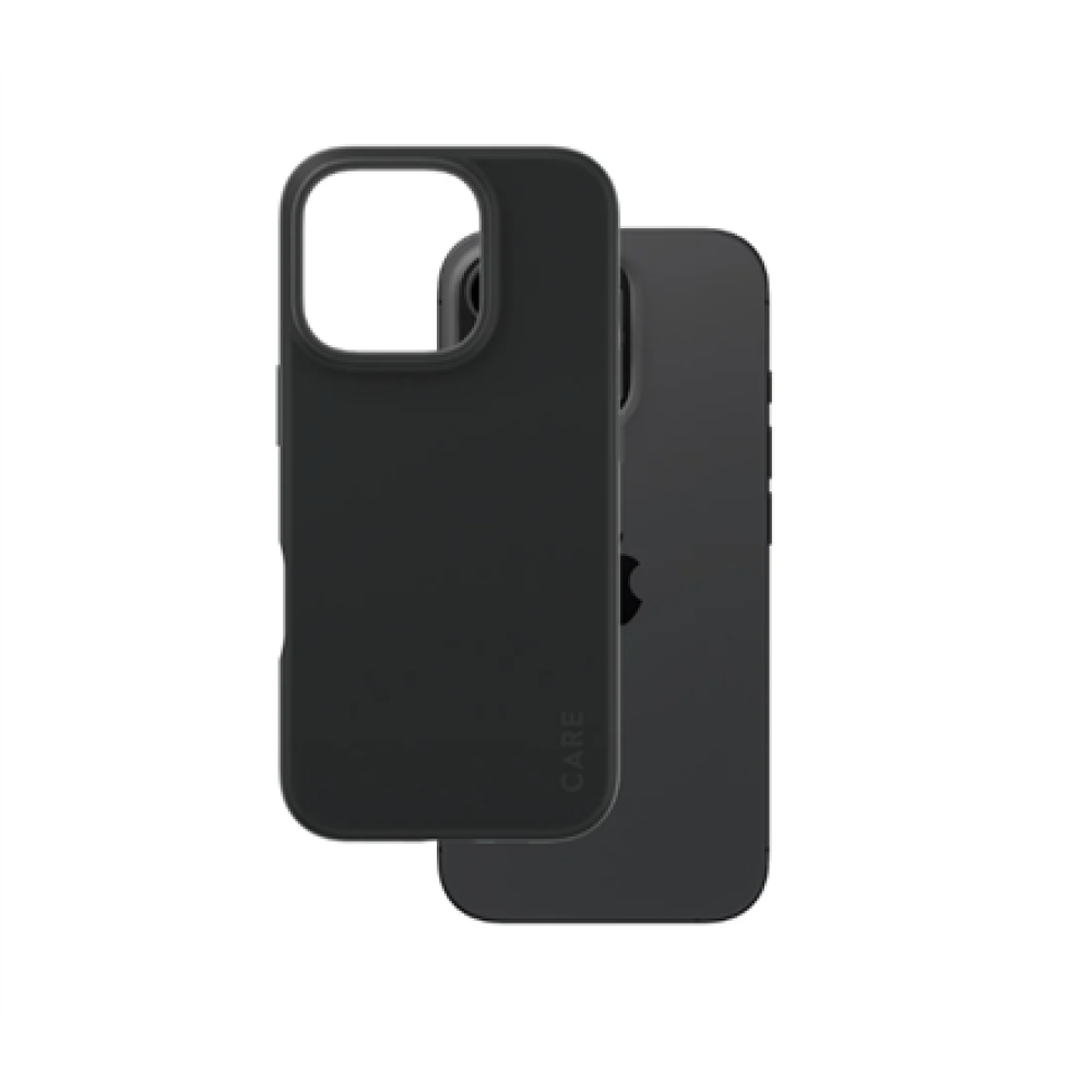 CARE Fashionable Case , Back cover , Apple , iPhone 16 PRO , Recycled plastic , Black