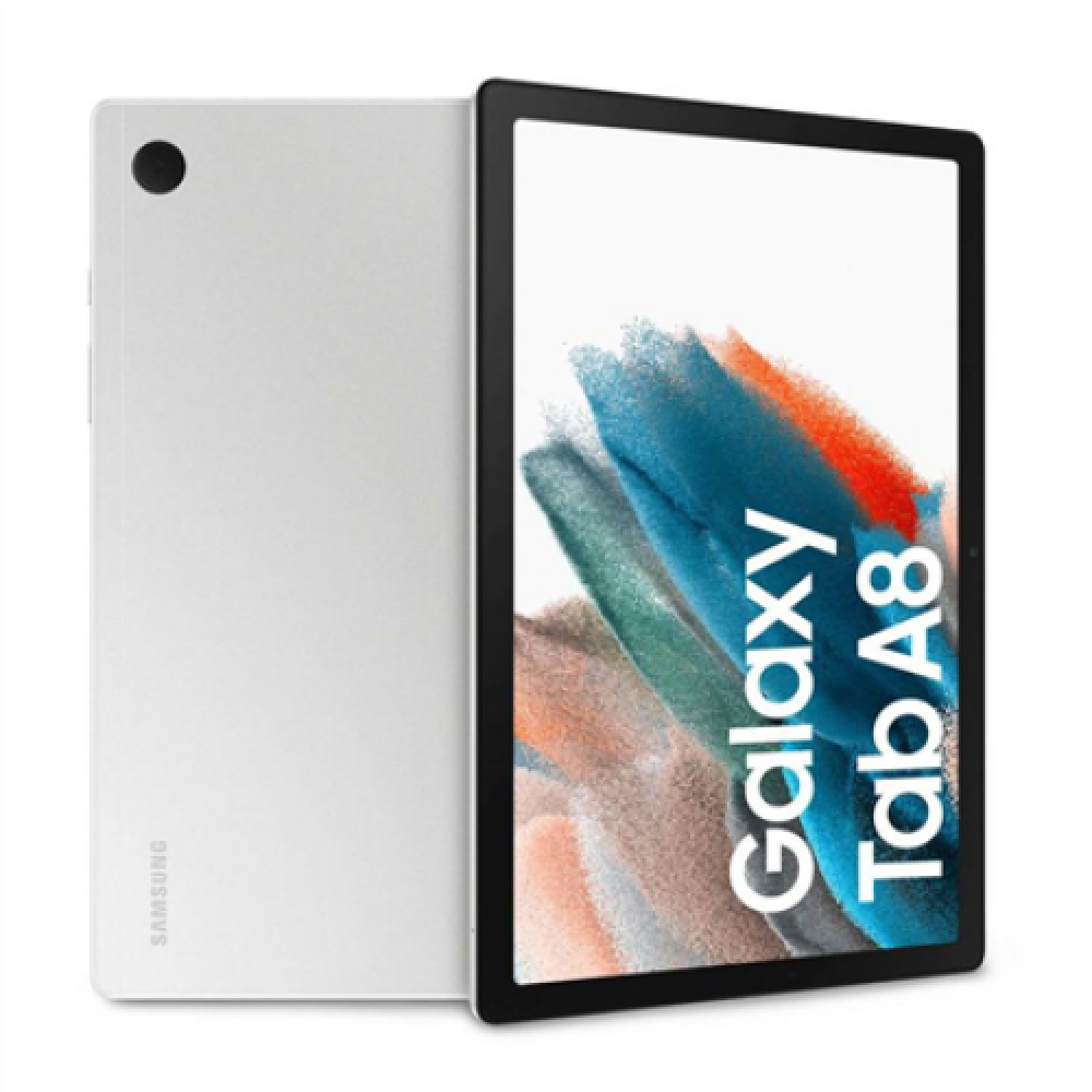 Samsung , Galaxy Tab A8 , X200 , 10.5 , Silver , TFT , Unisoc Tiger , T618 , 3 GB , 32 GB , Wi-Fi , Front camera , 5 MP , Rear camera , 8 MP , Bluetooth , 5.0 , Android , 11 , Warranty month(s)