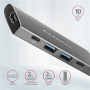 AXAGON Multi-port USB-C 10Gbps hub, 13cm , HMC-5G21