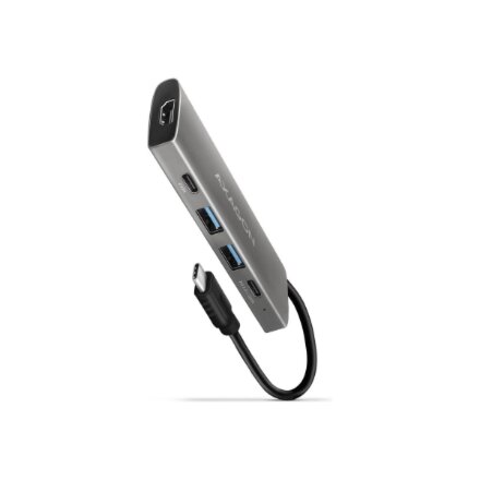 AXAGON Multi-port USB-C 10Gbps hub, 13cm , HMC-5G21
