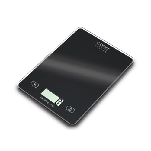 Caso , Kitchen scale , Slim , Maximum weight (capacity) 5 kg , Graduation 1 g , Black