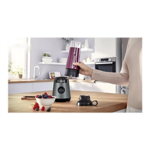 Bosch , VitaPower ToGo Smoothie Maker , MMB2111S , Tabletop , 450 W , Jar material Tritan , Jar capacity 0.6 L , Ice crushing , Silver