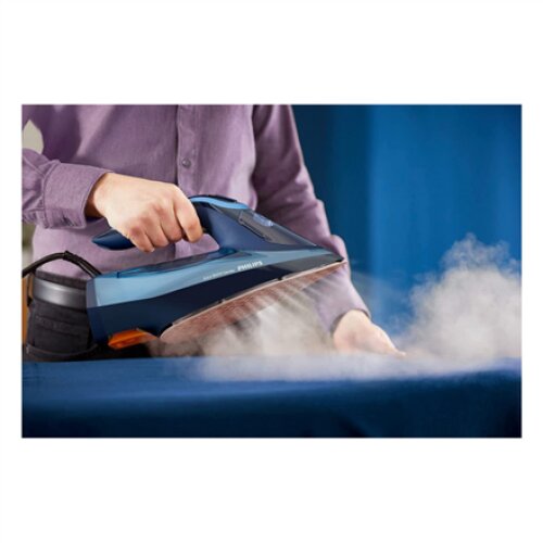 Philips , DST8020/20 Azur 8000 Series , Steam Iron , 3000 W , Water tank capacity 300 ml , Continuous steam 55 g/min , Light blue