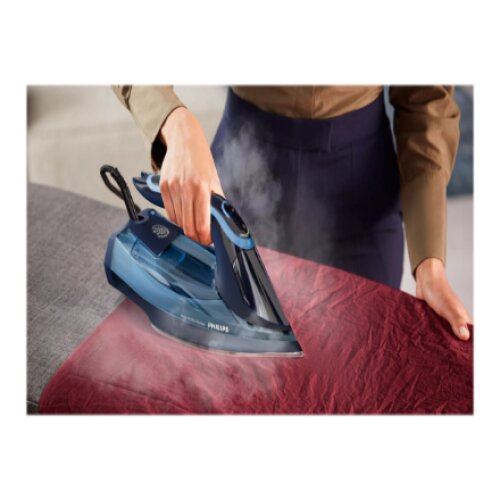Philips , DST8020/20 Azur 8000 Series , Steam Iron , 3000 W , Water tank capacity 300 ml , Continuous steam 55 g/min , Light blue