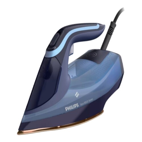 Philips , DST8020/20 Azur 8000 Series , Steam Iron , 3000 W , Water tank capacity 300 ml , Continuous steam 55 g/min , Light blue