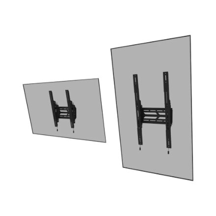 Neomounts Wall mount , WL35S-950BL19 , Tilt, Height adjustment, Width adjustment, Rotate , 55-115 , Maximum weight (capacity) 160 kg , Black
