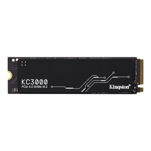 Kingston , SSD , KC3000 , 512 GB , SSD form factor M.2 2280 , Solid-state drive interface PCIe 4.0 NVMe M.2 , Read speed 3900 MB/s , Write speed 7000 MB/s