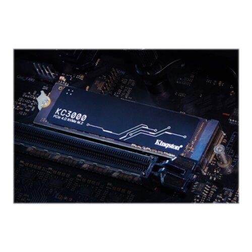 Kingston , SSD , KC3000 , 512 GB , SSD form factor M.2 2280 , Solid-state drive interface PCIe 4.0 NVMe M.2 , Read speed 3900 MB/s , Write speed 7000 MB/s