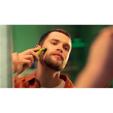 Philips Shaver , QP2734/23 OneBlade 360 , Operating time (max) 60 min , Wet & Dry , Lithium Ion , Green/Gray