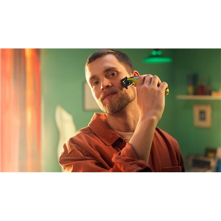 Philips Shaver , QP2734/23 OneBlade 360 , Operating time (max) 60 min , Wet & Dry , Lithium Ion , Green/Gray