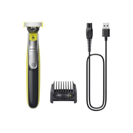 Philips Shaver , QP2734/23 OneBlade 360 , Operating time (max) 60 min , Wet & Dry , Lithium Ion , Green/Gray