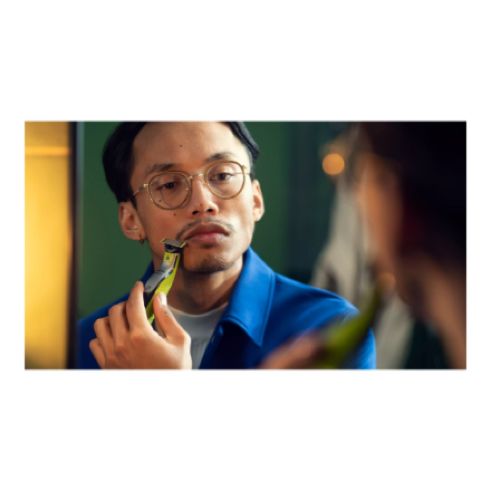 Philips Shaver , QP2734/23 OneBlade 360 , Operating time (max) 60 min , Wet & Dry , Lithium Ion , Green/Gray