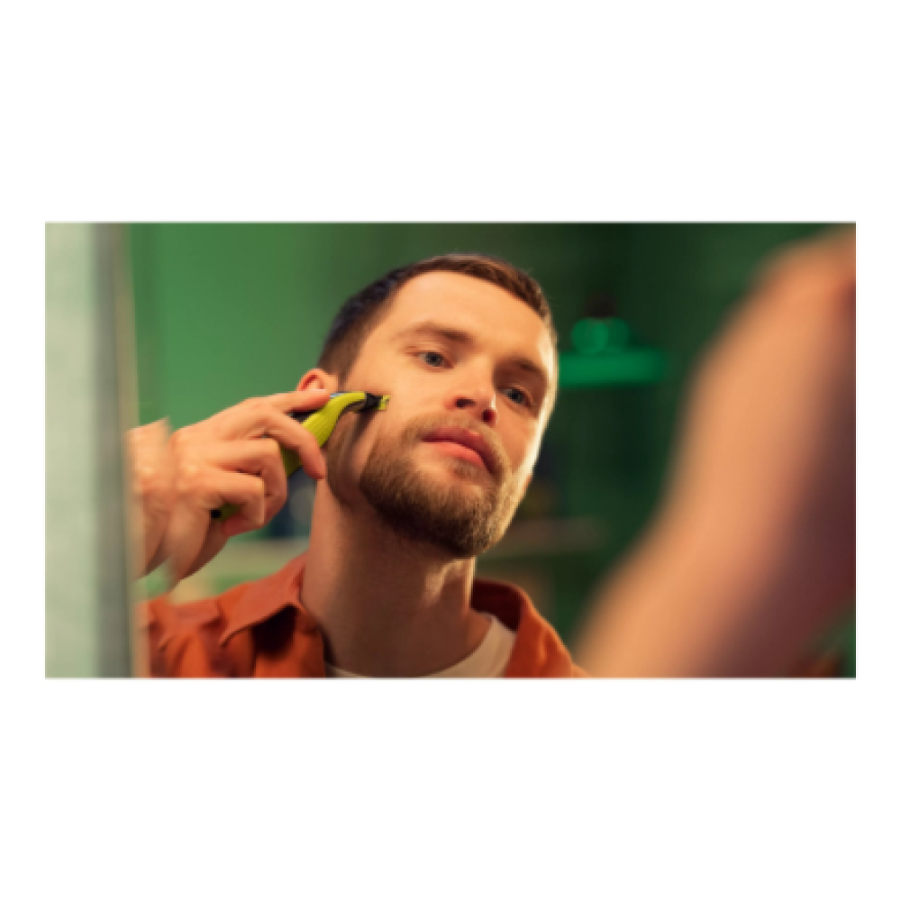 Philips Shaver , QP2734/23 OneBlade 360 , Operating time (max) 60 min , Wet & Dry , Lithium Ion , Green/Gray
