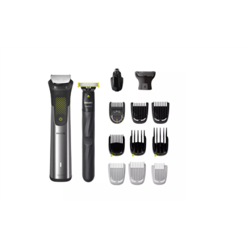 Philips , All-in-One Trimmer , MG9552/15 , Cordless , Wet & Dry , Number of length steps 27 , Silver/Black/Green