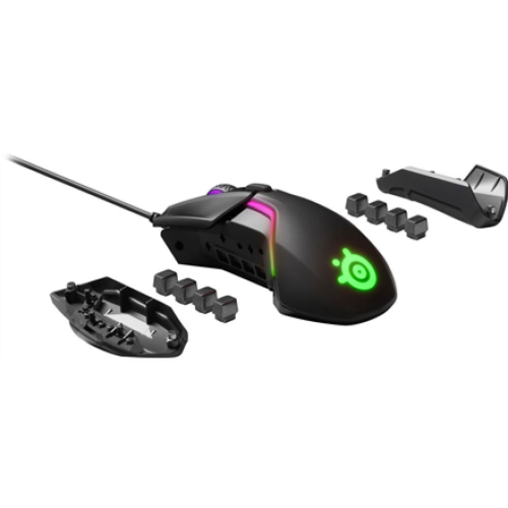 SteelSeries Rival 600 Gaming Mouse SteelSeries Gaming mouse, RGB LED light, Dual system: 1st - TrueMove 3 Optical Sensor 100-12000CPI; 2nd - Optical Depth Sensor;