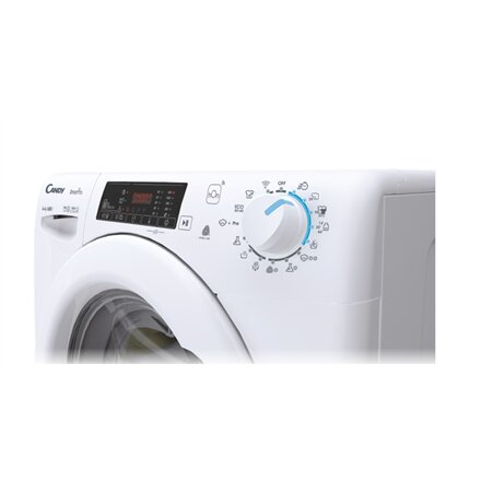 Candy Washing Machine with Dryer , CSHW 4645TW3/1-S , Energy efficiency class C/E , Front loading , Washing capacity 6 kg , 1400 RPM , Depth 45 cm , Width 60 cm , Display , Digit , Drying system , Drying capacity 4 kg , Steam function , White