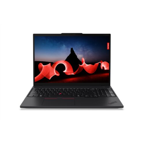 Lenovo ThinkPad T16 , Black , 16 , IPS , WUXGA , 1920 x 1200 pixels , Anti-glare , Intel Core U7 , 155U , 16 GB , SO-DIMM DDR5 , Solid-state drive capacity 512 GB , Intel Graphics , Windows 11 Pro , 802.11ax , Bluetooth version 5.3 , LTE Upgradable , Keyb