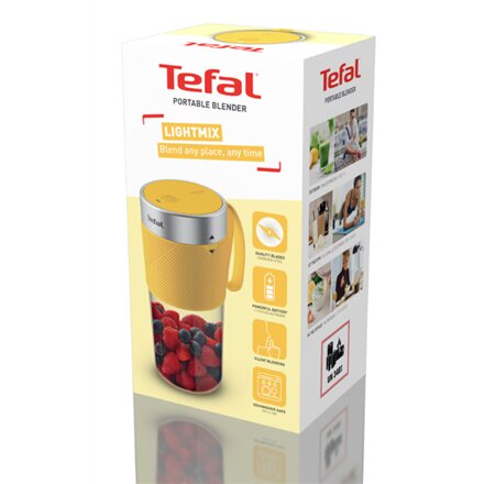TEFAL , Blender , BL1C0230 LightMix On the Go , Tabletop , Jar material Tritan , Jar capacity 0.3 L , Yellow/Transparent