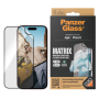 PanzerGlass , Screen protector , Apple , iPhone 15 , Recycled plastic , Transparent , Ultra-Wide Fit; Easy installation; Fingerprint resistant; Anti-yellowing; Touch sensitivity , MATRIX with D3O