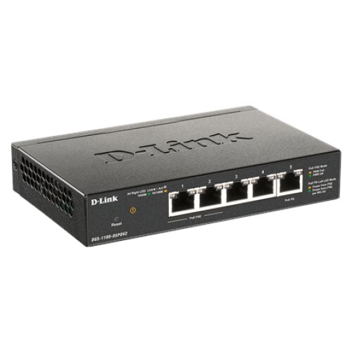 D-Link , 5-Port Gigabit PoE Smart Managed Switch and PoE Extender , DGS-1100-05PDV2 , Web managed , Desktop , Power supply type External
