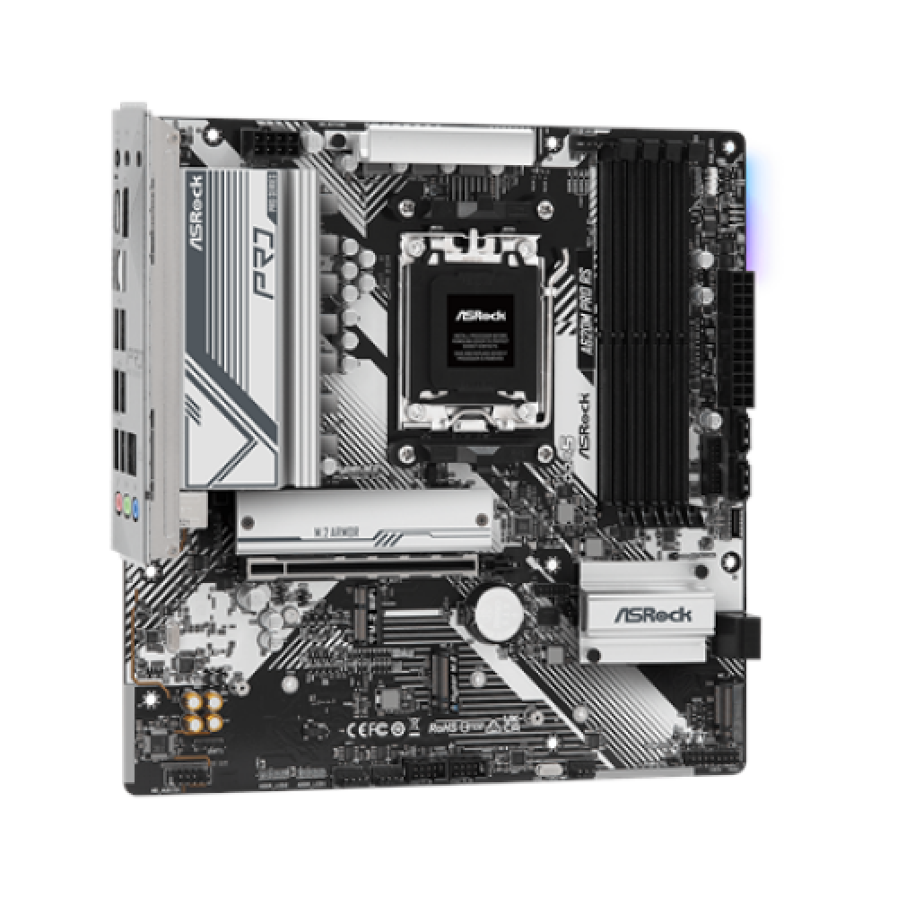 ASRock , A620M PRO RS , Processor family AMD , Processor socket AM5 , DDR5 DIMM , Supported hard disk drive interfaces SATA, M.2 , Number of SATA connectors 4