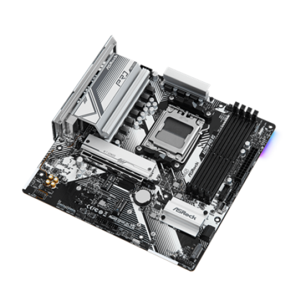 ASRock , A620M PRO RS , Processor family AMD , Processor socket AM5 , DDR5 DIMM , Supported hard disk drive interfaces SATA, M.2 , Number of SATA connectors 4