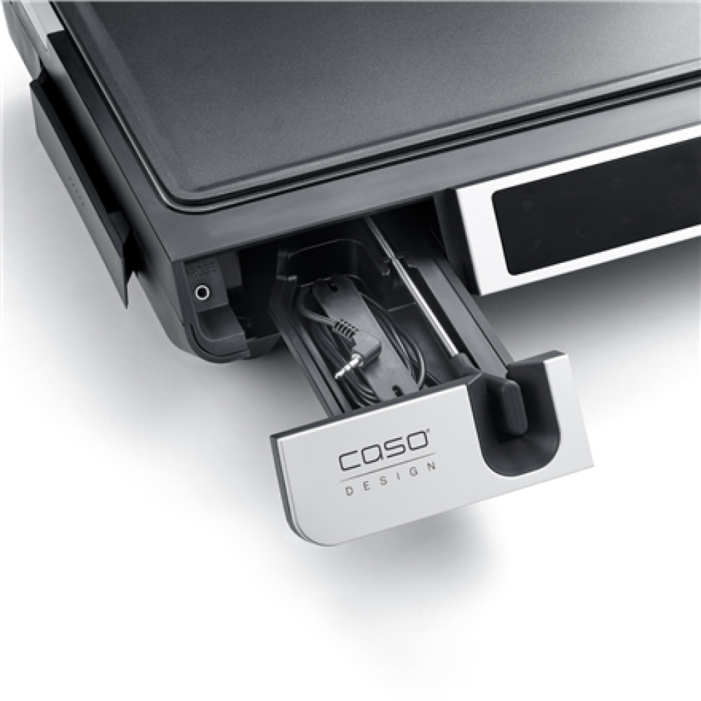 Caso Double Contact Grill with Thermocontrol , SteakMaster Pro , Contact grill , 2000 W , Stainless Steel/Black