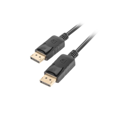 Lanberg DisplayPort Cable 19 Pin V1.2 4K , CA-DPDP-10CC-0005-BK , DisplayPort to DisplayPort