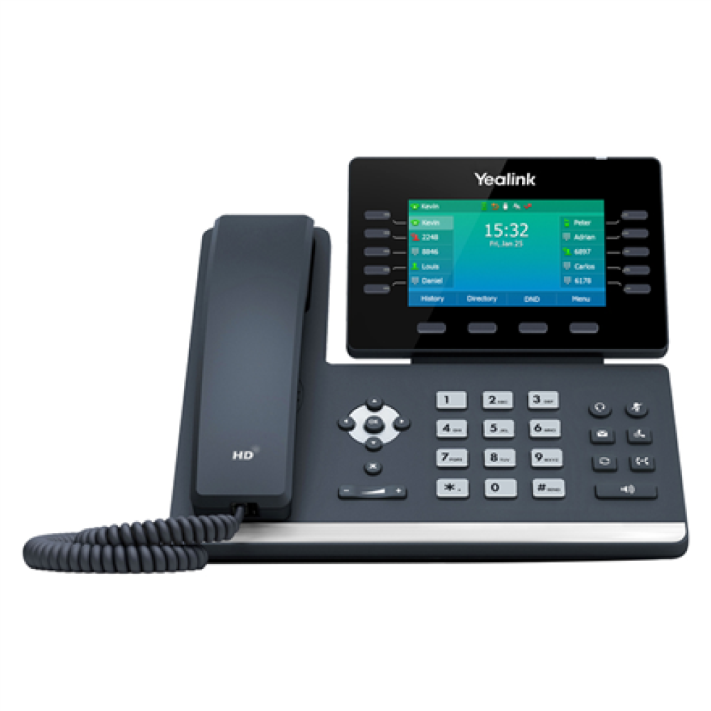 Yealink , Prime Business Phone to Deliver Optimum Desktop Productivity , SIP-T54W , Built-in display , Black , Speakerphone