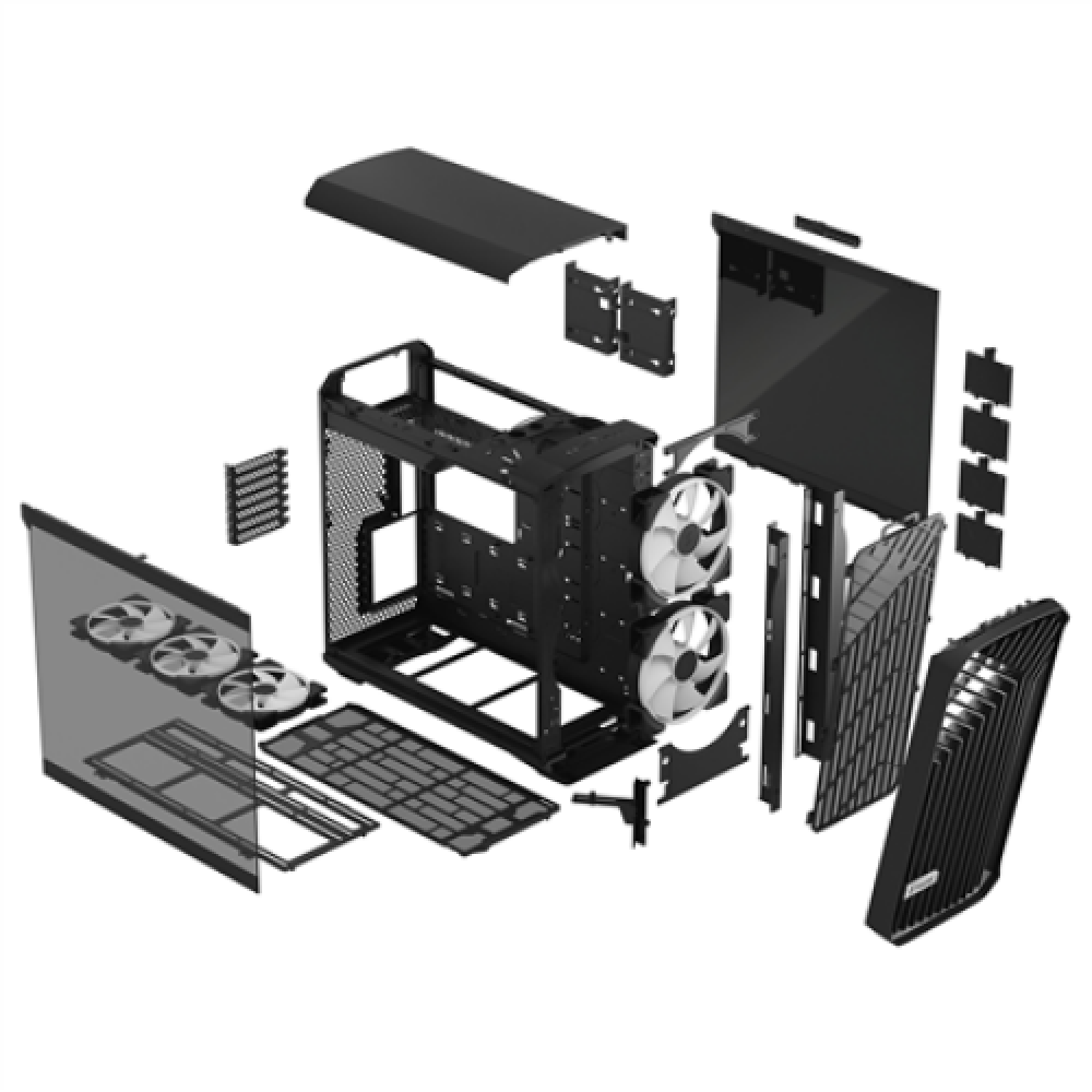Fractal Design , Torrent Black RGB TG Light Tint , FD-C-TOR1A-04 , Black , ATX