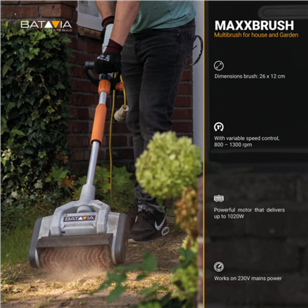 Batavia B.V. Maxxbrush 1020W Multi-Brush 26cm, Spiral Brush (Green) , 1020 W