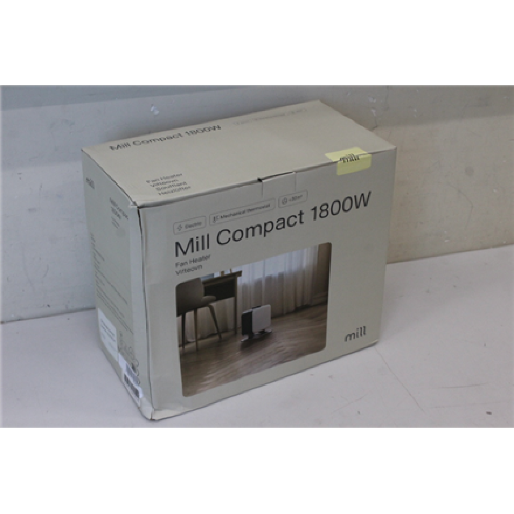 SALE OUT. Mill , PTC Fan Heater , CUS1800MECWA , Fan heater , Number of power levels 2 , Suitable for rooms up to 10-30 m² , DAMAGED PACKAGING , White/Black , 1800 W