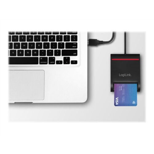 Logilink , USB 2.0 card reader, for smart ID , CR0047 , Card Reader