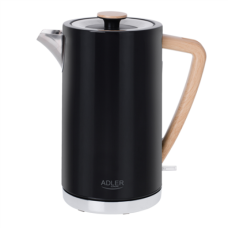 Adler , Kettle , AD 1347b , Electric , 2200 W , 1.5 L , Stainless steel , 360° rotational base , Black