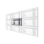 Neomounts Wall mount , LED-VW1000BLACK Videowall wall mount , 40-75 , Maximum weight (capacity) 50 kg , Black