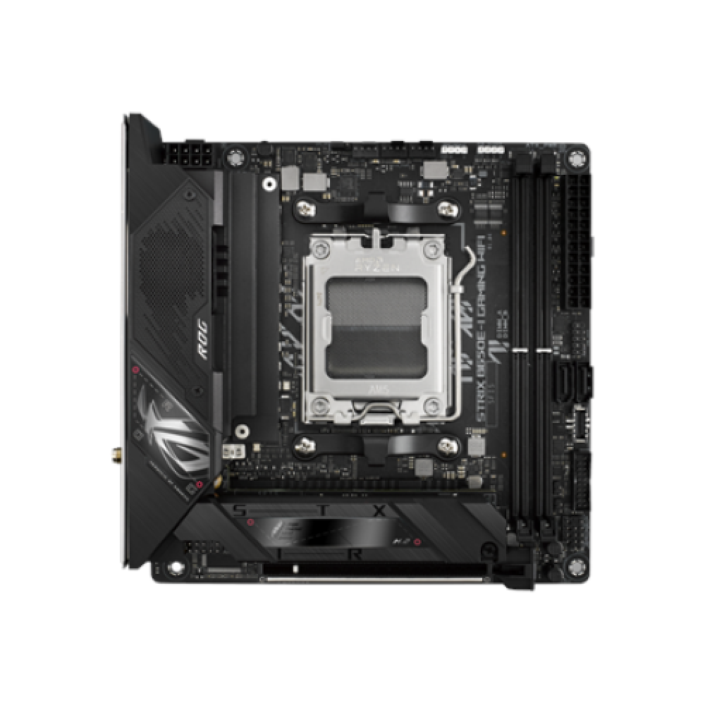 Asus , ROG STRIX B650E-I GAMING WIFI , Processor family AMD , Processor socket AM5 , DDR5 DIMM , Memory slots 2 , Supported hard disk drive interfaces SATA, M.2 , Number of SATA connectors 2 , Chipset AMD B650 , Mini-ITX