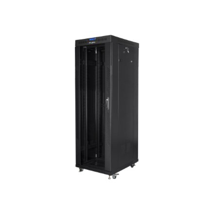 Lanberg , Rack cabinet 19 free-standing 37U/600x800 (flat pack) with glass door, LCD , FF01-6837-12BL , Black