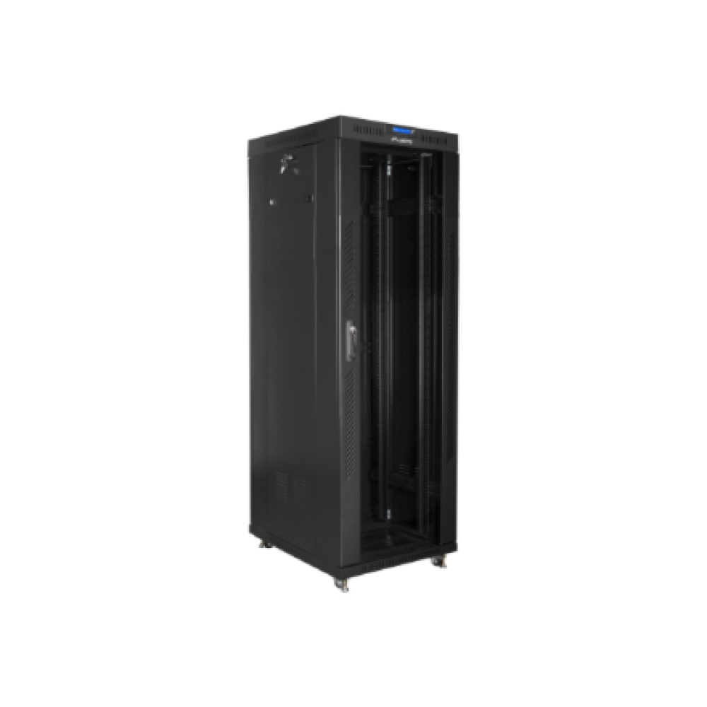 Lanberg , Rack cabinet 19 free-standing 37U/600x800 (flat pack) with glass door, LCD , FF01-6837-12BL , Black