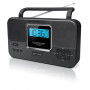 Muse , M-087R , 2-band PLL stereo portable radio , Black