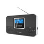 Muse , M-087R , 2-band PLL stereo portable radio , Black
