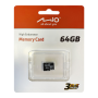 Mio High Endurance , 64 GB , MicroSD , Flash memory class UHS-I