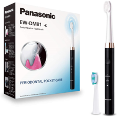 Panasonic Electric Toothbrush EW-DM81-K503 Rechargeable, For adults, Number of brush heads included 2, Number of teeth brushing modes 2, Sonic technology, White/Black