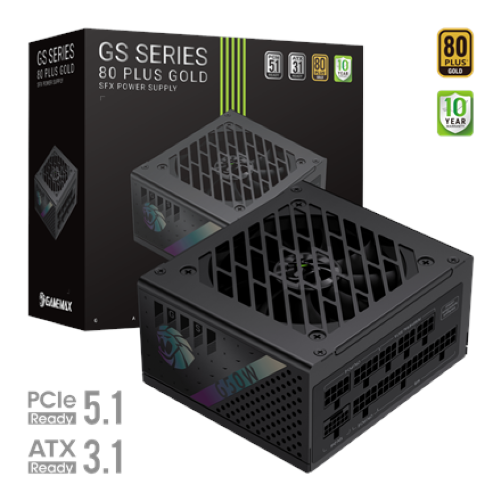 Gamemax PSU , GS 650G , 650 W , SFX , Full Modular